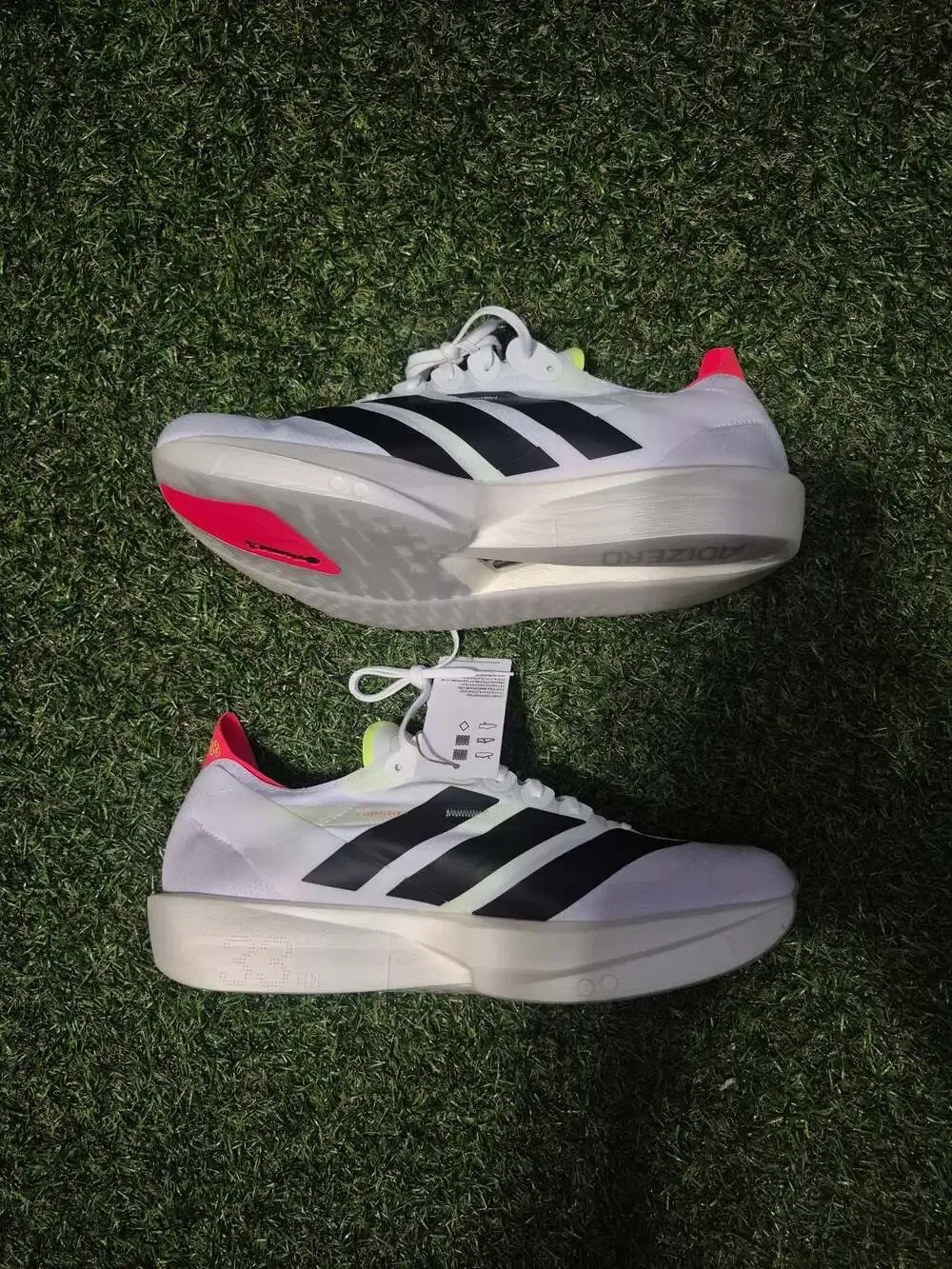 adidas Adizero Takumi Sen 11 Cloud White Core Black Lucid Red